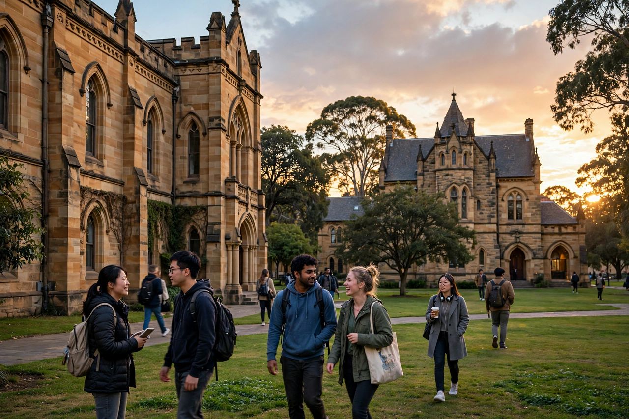 Du học Úc tại Adelaide 4 Sinh viên quốc tế trên khuôn viên đại học tại Adelaide, Úc