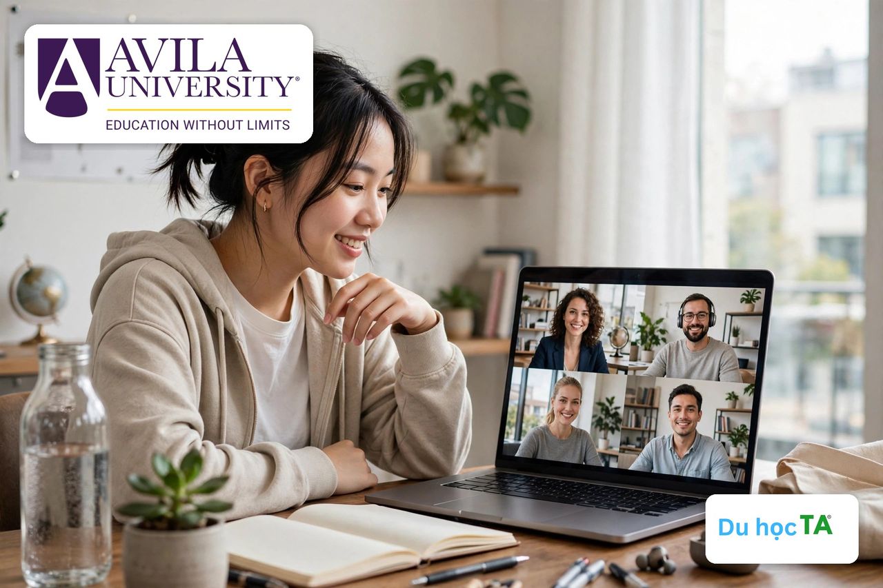 Du Học Avila University 2026 - 2027: Lợi Thế Ngành STEM, Cơ Hội Việc Làm, Định Cư Mỹ & Lịch Hội Thảo Trực Tuyến 6 Ảnh minh họa hội thảo trực tuyến Avila University Virtual Open Day 2026 cùng Du học TA