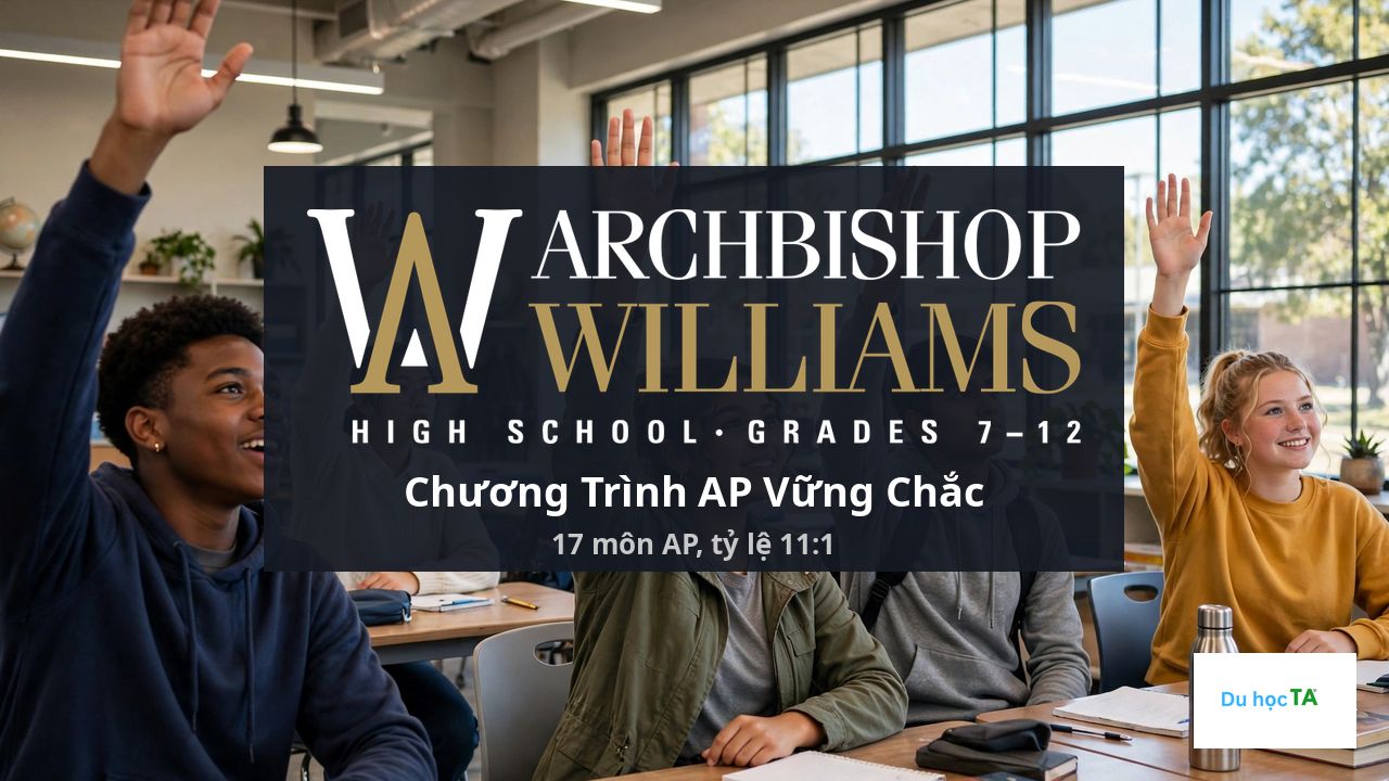 Archbishop Williams High School 2027: Học Phí & Tuyển Sinh 4 Chương trình AP tại Archbishop Williams High School