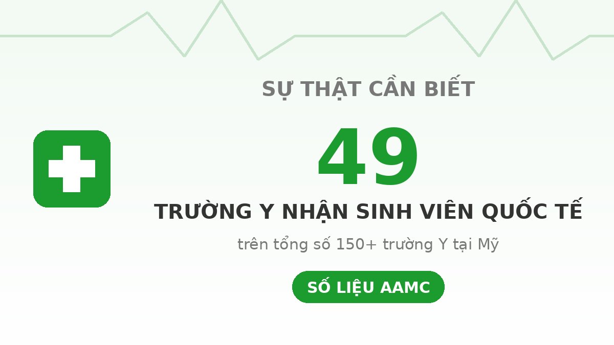 Du học Mỹ ngành Y khoa 2027: lộ trình 8 năm thành bác sĩ 4 Chỉ 49 trường Y tại Mỹ nhận sinh viên quốc tế