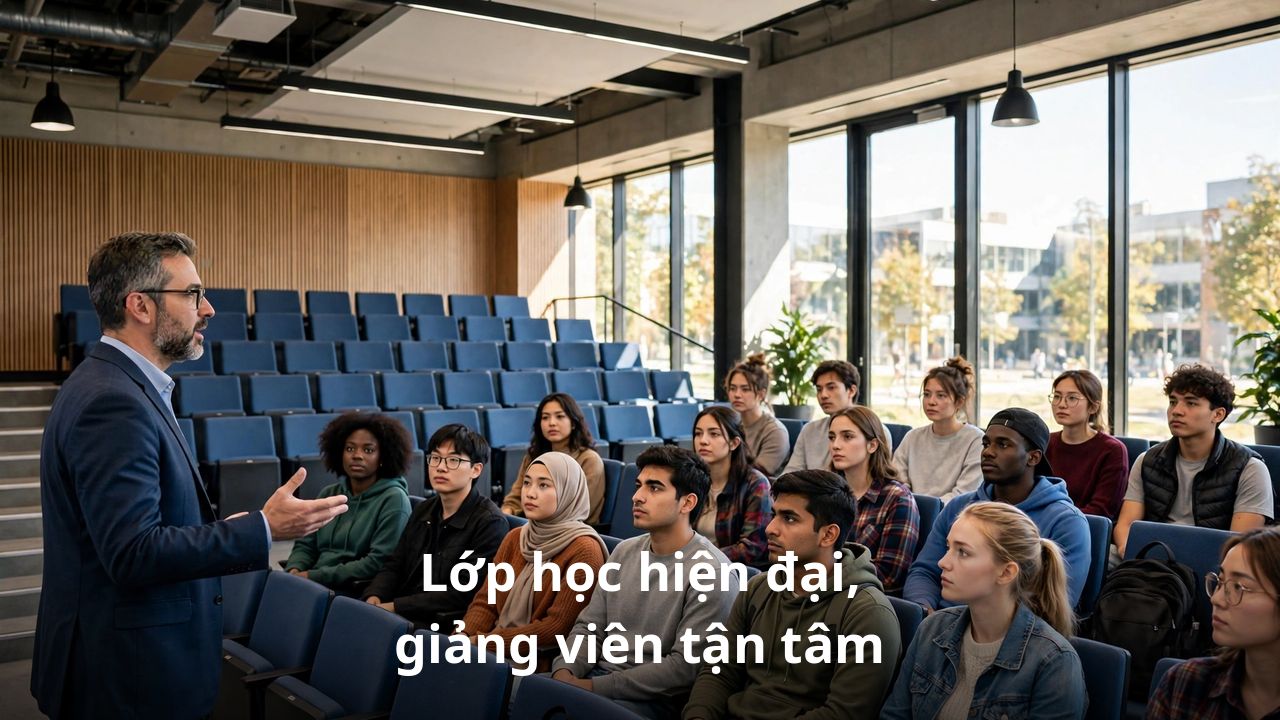 Ball State University 2027: Học Phí, Học Bổng & Điều Kiện 3 Lớp học hiện đại tại Ball State University