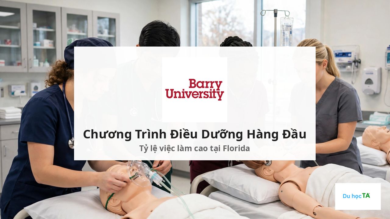 Barry University 2027: Học Phí, Học Bổng & Điều Kiện 4 Chương trình Điều dưỡng tại Barry University