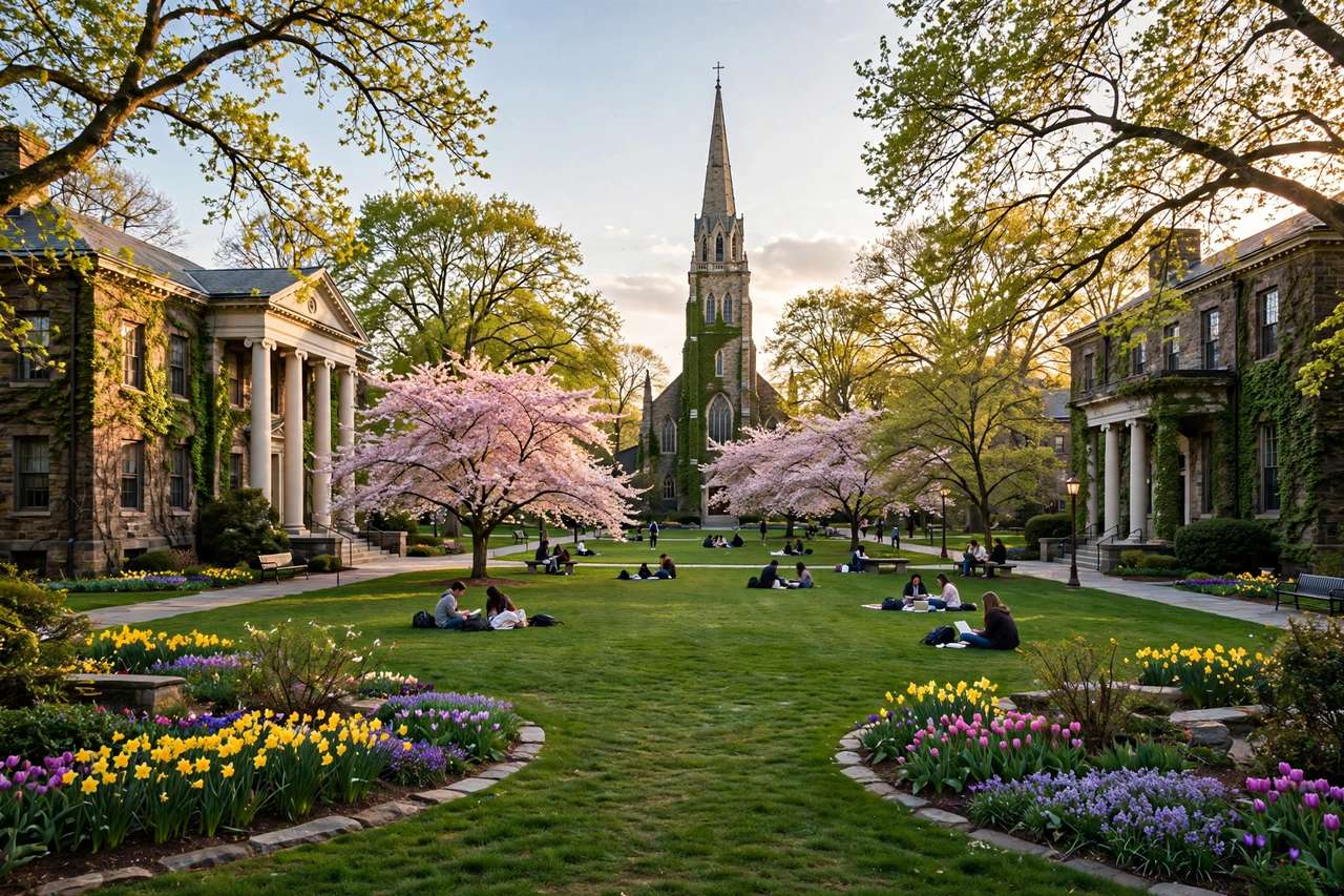 Hope College 2027: Học phí, học bổng & đầu vào Hope 2 Khuôn viên Hope College tại thành phố Holland, bang Michigan vào mùa xuân