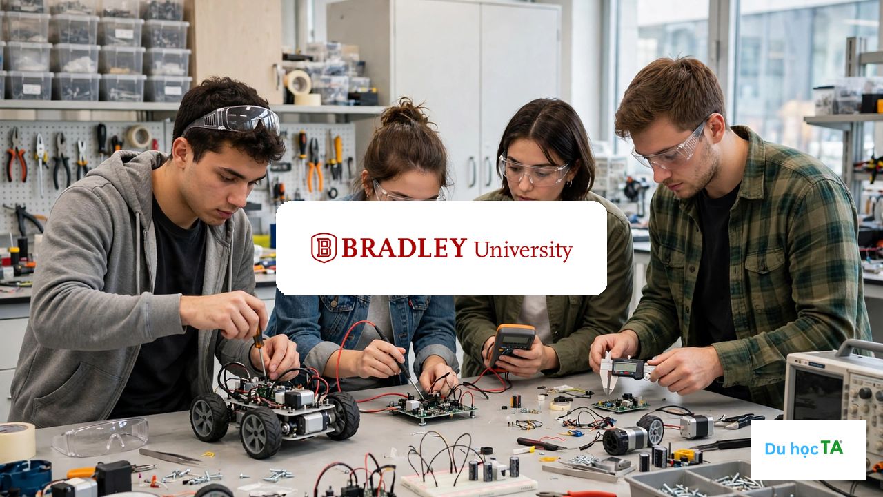 Bradley University 2027: Học Phí, Học Bổng & Tuyển Sinh 4 Chương trình học bổng tại Bradley University