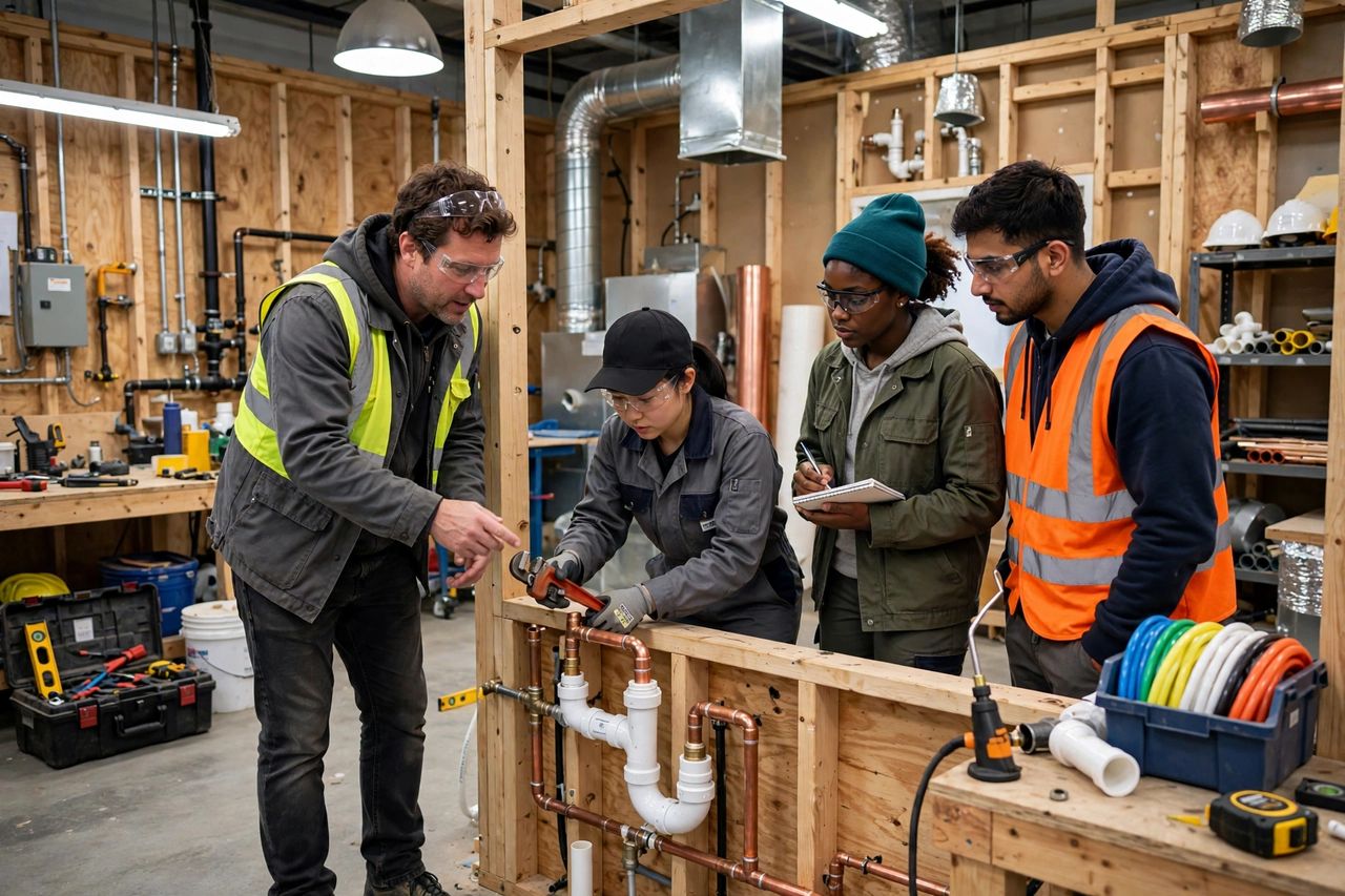 Du học Canada ngành nghề Skilled Trades 2027: định cư nhanh 2 Học viên học nghề điện lạnh tại Canada