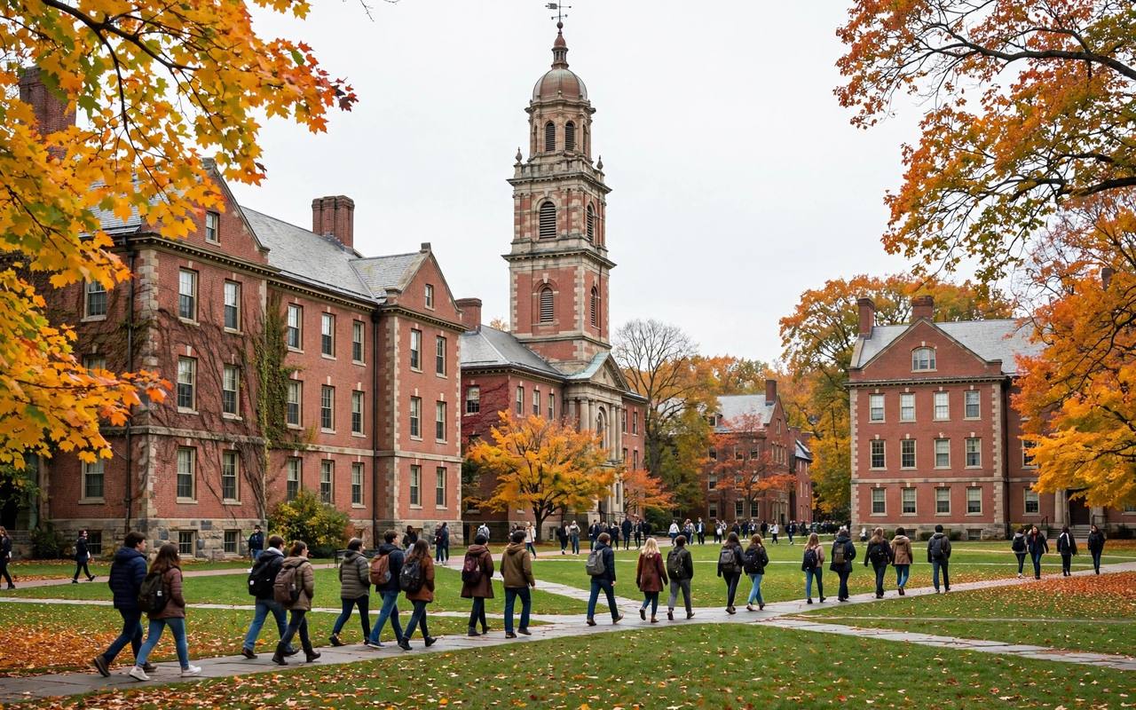 Alvernia University (Reading) 2027: Học Phí & Học Bổng 4 Sinh viên Alvernia University trong khuôn viên trường