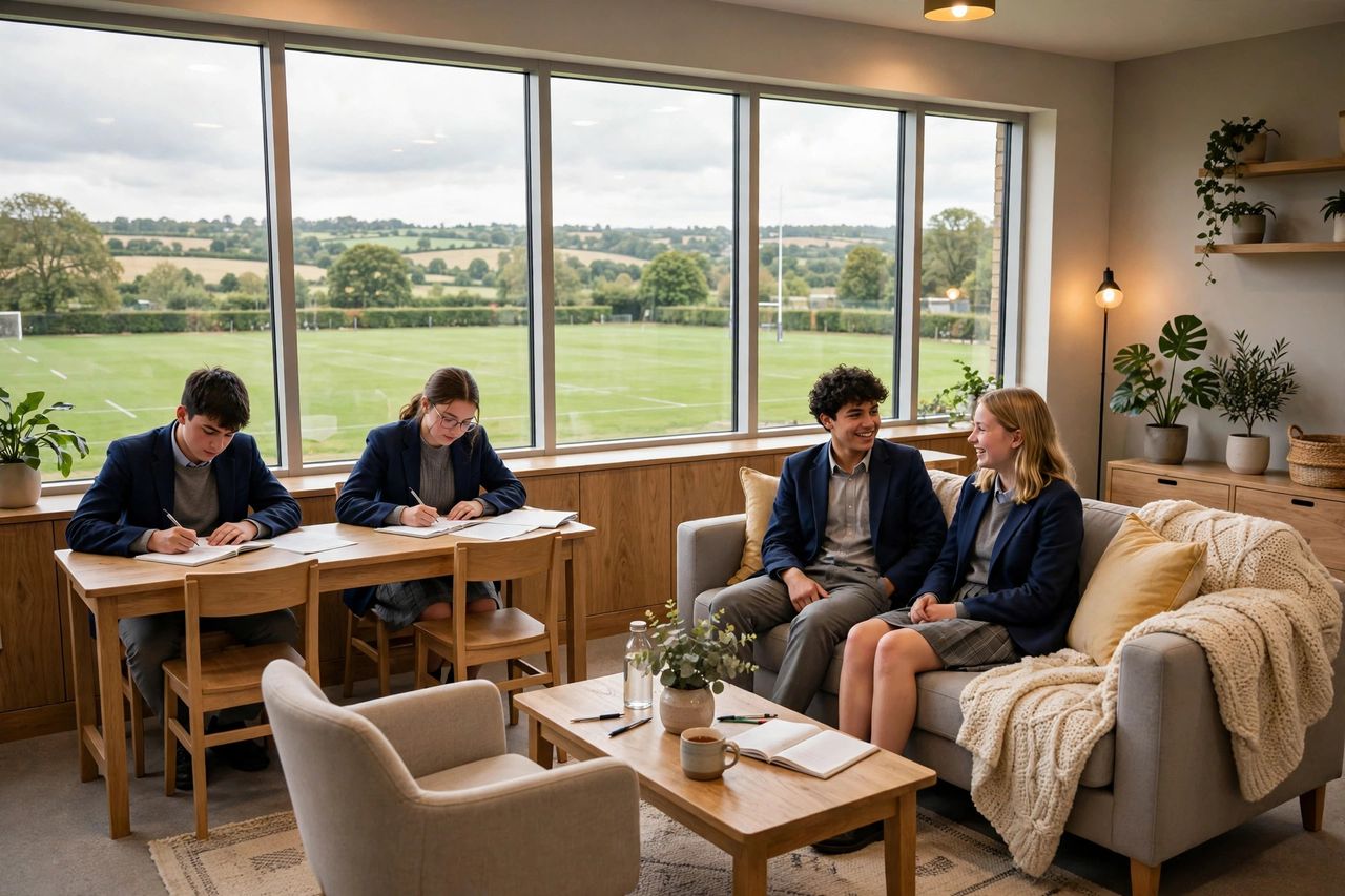 Brentwood School 2027: Học Phí, Học Bổng & Tuyển Sinh 4 Không gian sinh hoạt chung tại ký túc xá Brentwood School