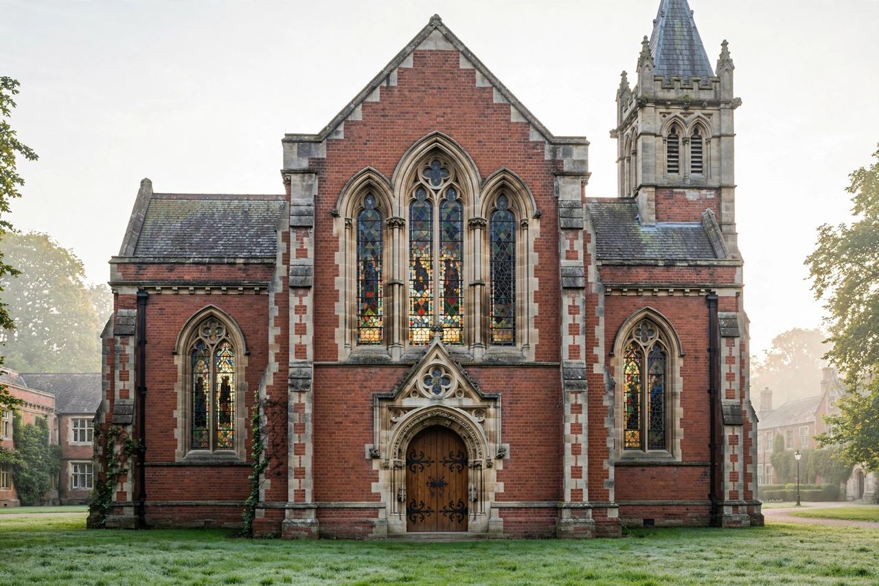 Brentwood School 2027: Học Phí, Học Bổng & Tuyển Sinh 3 Nhà nguyện Victorian trong khuôn viên Brentwood School, Essex, Anh Quốc