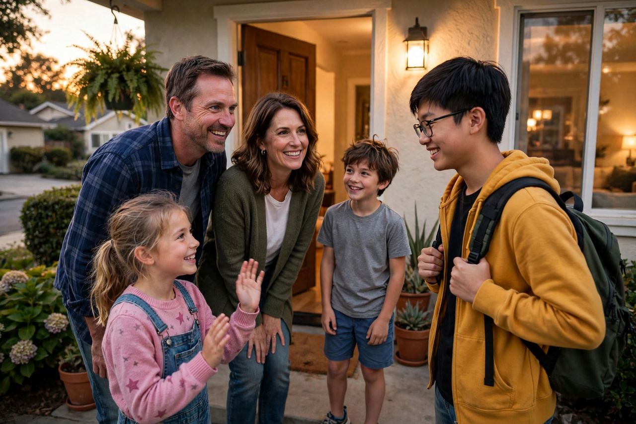 Capistrano Valley Christian Schools 2027: Học Phí Tuyển Sinh 4 Gia đình host người Mỹ chào đón du học sinh tại nhà homestay ở San Juan Capistrano, California