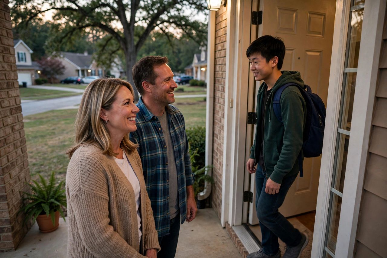 Lexington Catholic High School 4 Gia đình host người Mỹ chào đón du học sinh tại nhà homestay ở Lexington, Kentucky