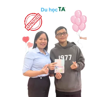 học sinh Du học TA Đà Nẵng có visa du học Mỹ