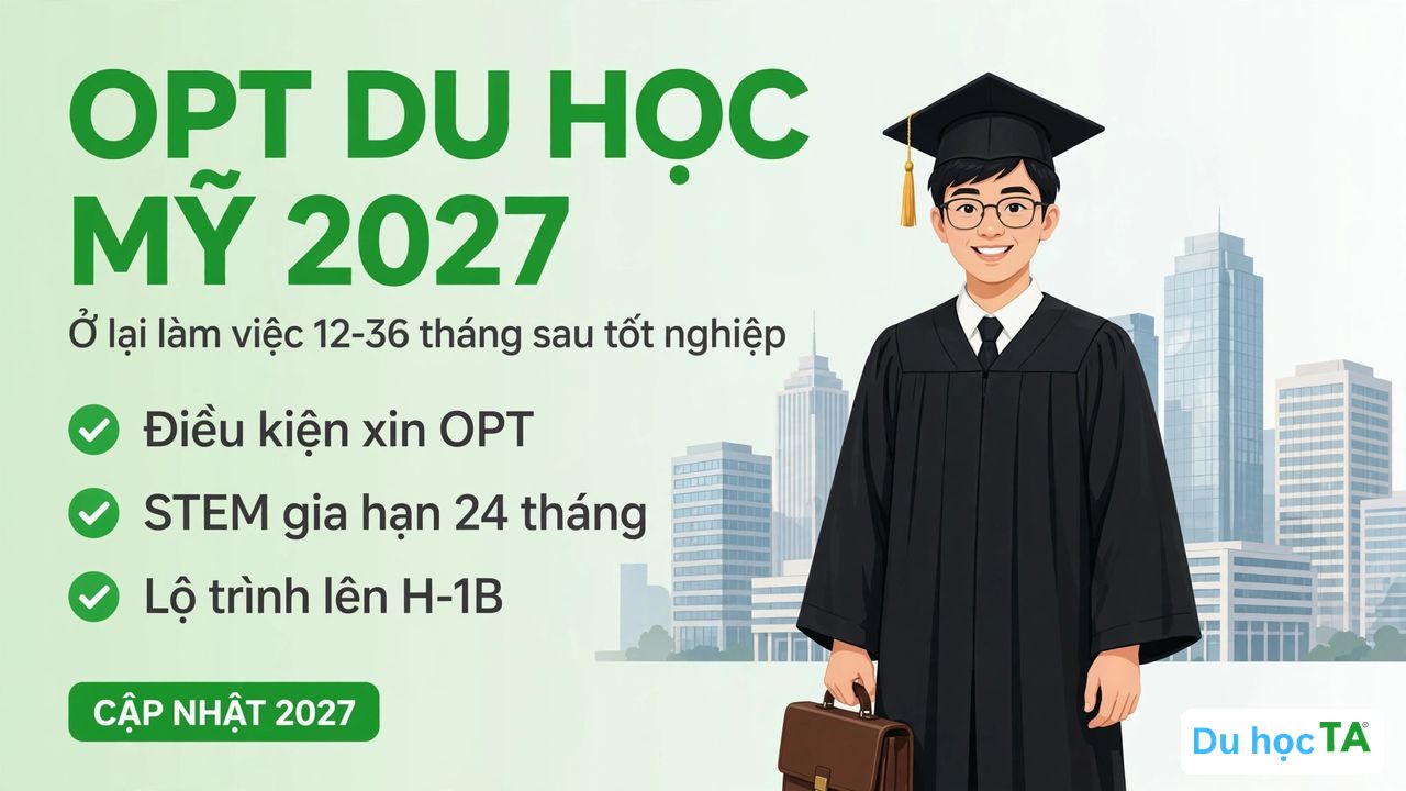 OPT du học Mỹ 2027: Điều kiện, cách xin và kinh nghiệm ở lại làm việc 2 OPT du học Mỹ 2027 - Ở lại làm việc sau tốt nghiệp
