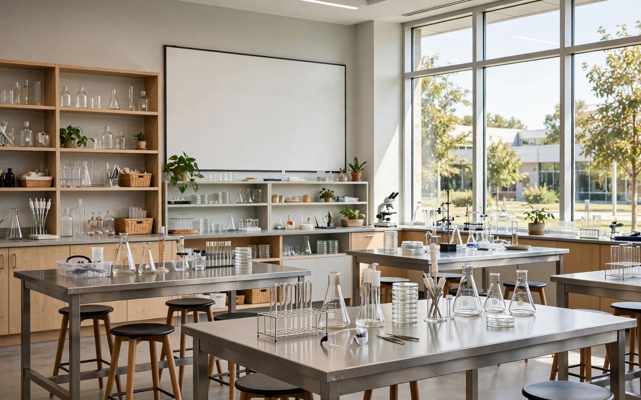 Rosary Academy 2027: Học Phí, Học Bổng & Tuyển Sinh 3 Phòng thí nghiệm khoa học hiện đại tại Rosary Academy