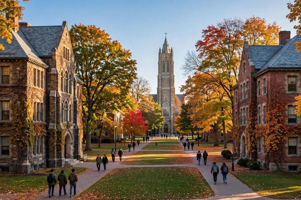 University of St. Thomas 2027: Học phí, học bổng & điều kiện 5 Khuôn viên Đại học St. Thomas Minnesota rực rỡ sắc thu