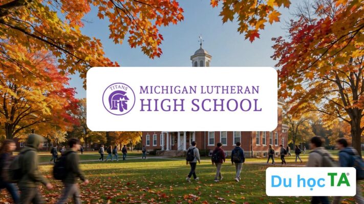 Toàn cảnh khuôn viên Michigan Lutheran High School tại St. Joseph, Michigan