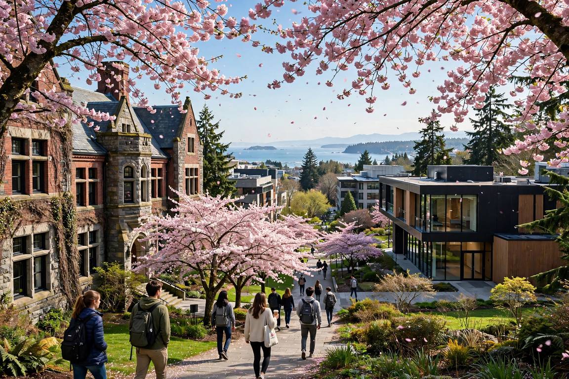 University of Victoria 2027: Học Phí, Học Bổng & Tuyển Sinh 3 Khuôn viên University of Victoria tại thành phố Victoria, British Columbia, Canada