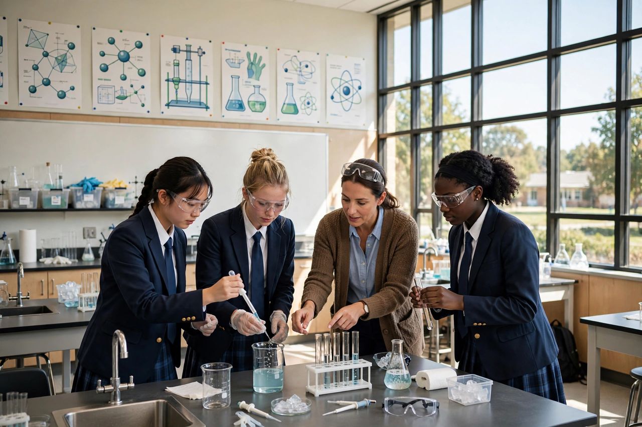 Woodlands Academy Illinois 2027: Trường nữ sinh nội trú 4 Lớp học khoa học tại Woodlands Academy