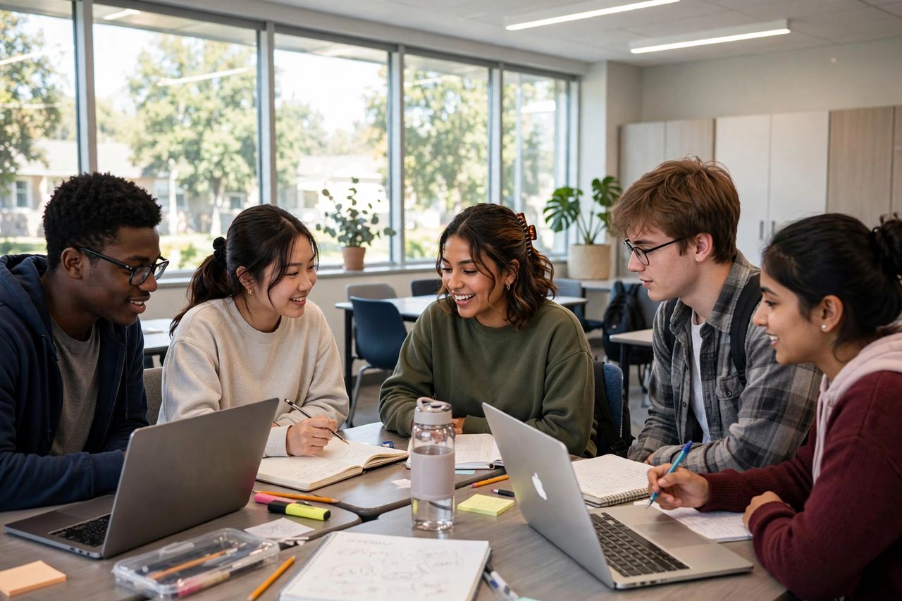 Woodstock Academy – Trường THPT Nội Trú Lâu Đời Tại Connecticut 3 Học sinh Woodstock Academy trong lớp học hiện đại